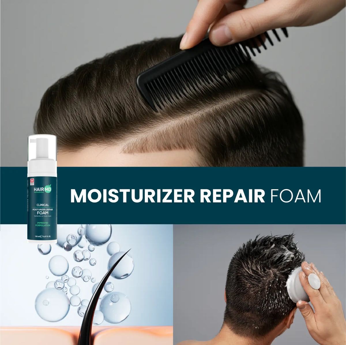 HairMD Clinical Repair Care Foam 150ml - image 4 - Hair Medical Shop