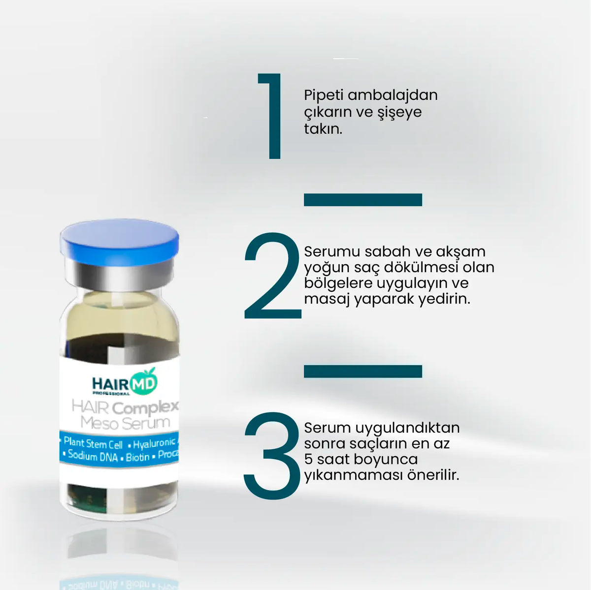 HairMD Clinical Hair Complex Meso Serum 10 x 6ml - image 4 - Hair Medical Shop