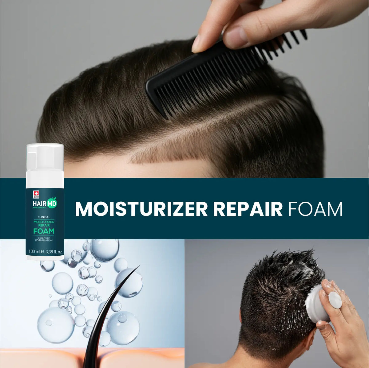 HairMD Clinical Repair Care Foam 100ml - image 4 - Hair Medical Shop