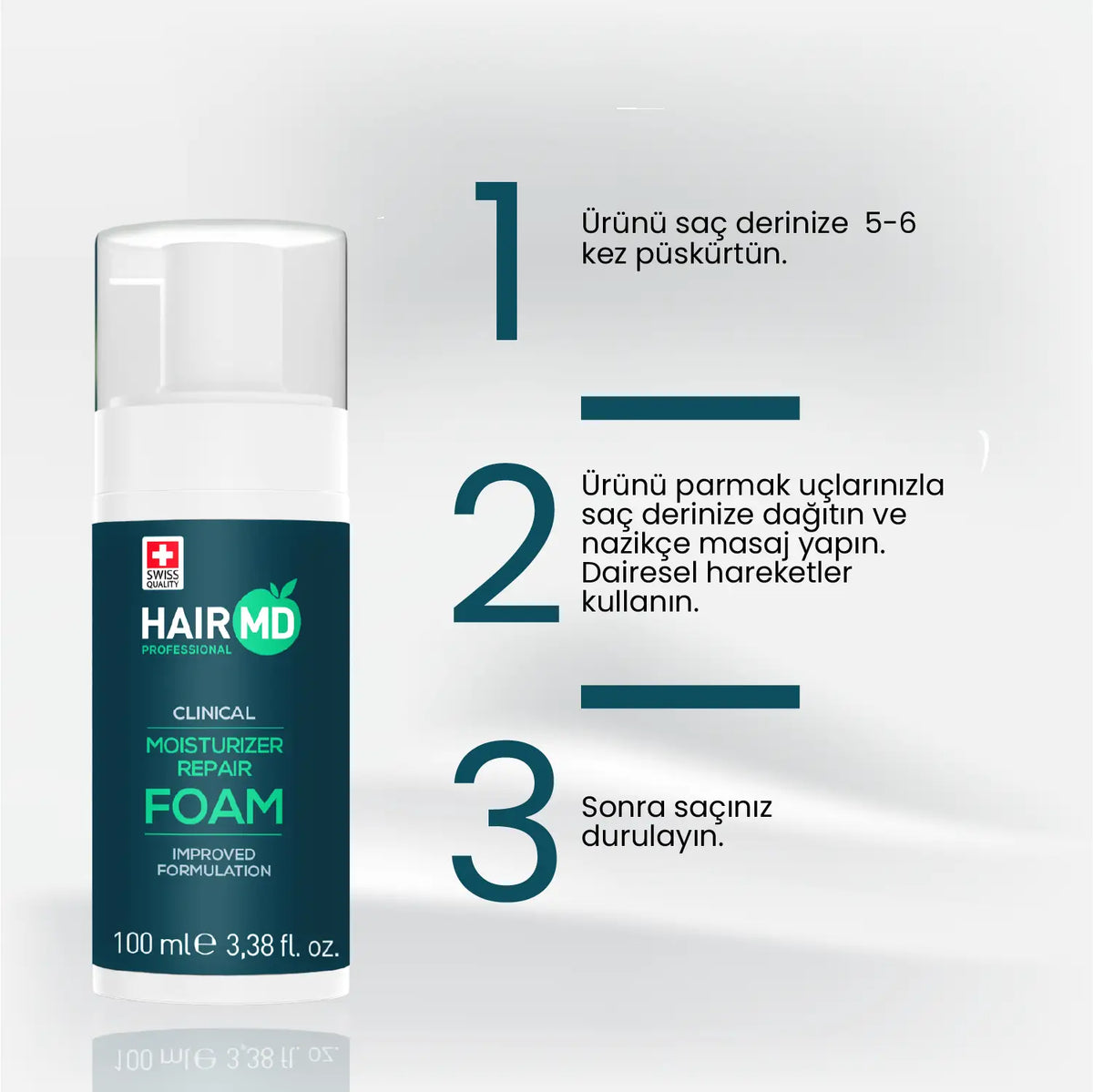 HairMD Clinical Repair Care Foam 100ml - image 5 - Hair Medical Shop