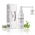 Dermolente Primo Hair Serum (60ml), serum bottle with botanical leaves