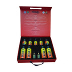 RISE+ 6-Month Post-Transplant Gold Care Set, the open case showing the bottles in the set