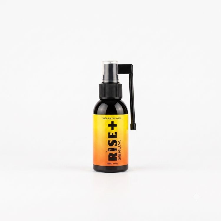 RISE+ 5% Procapil Repair Serum (120ml), serum spray bottle, front view