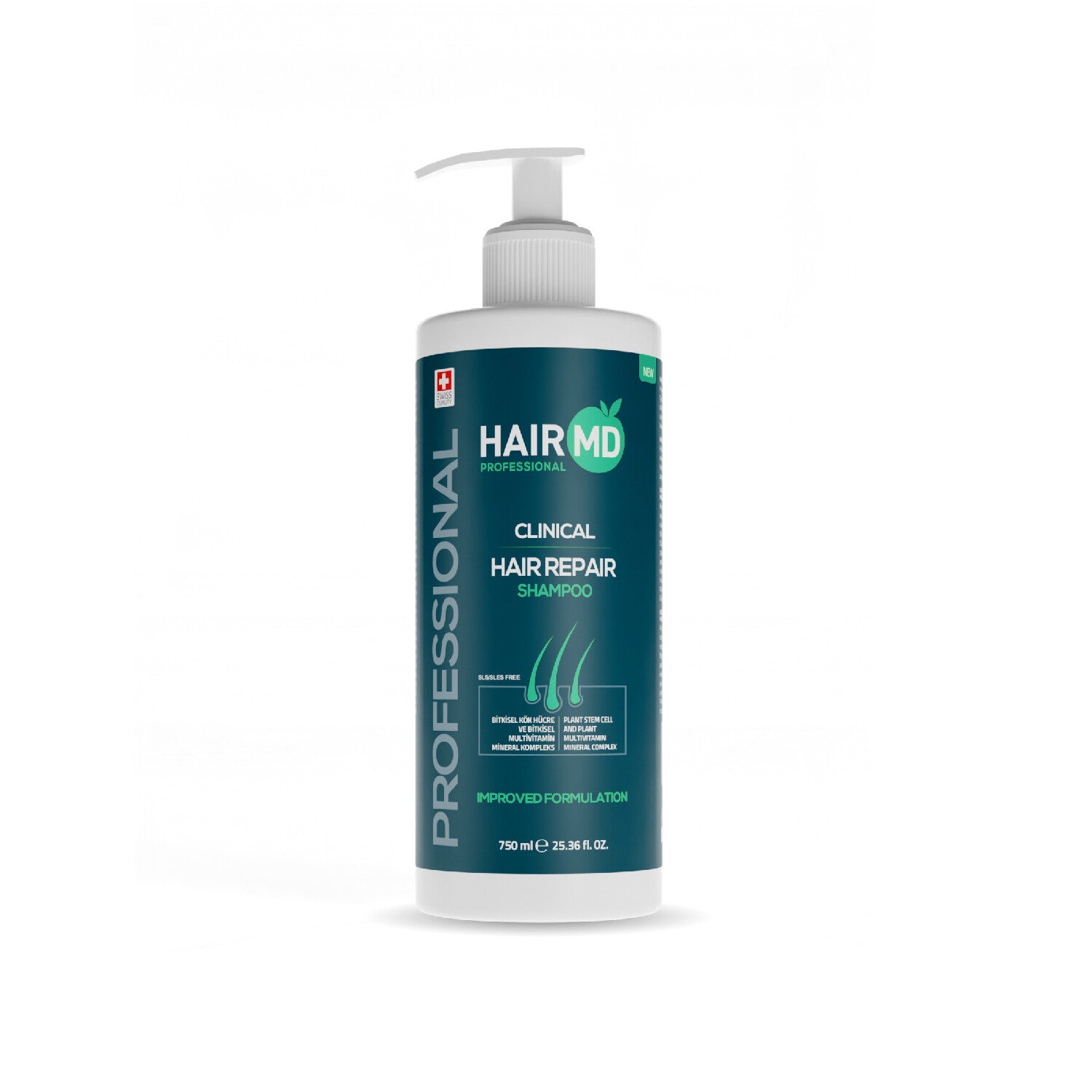 HairMD Clinical Hair Repair Shampoo 750ml (Professional Size)
