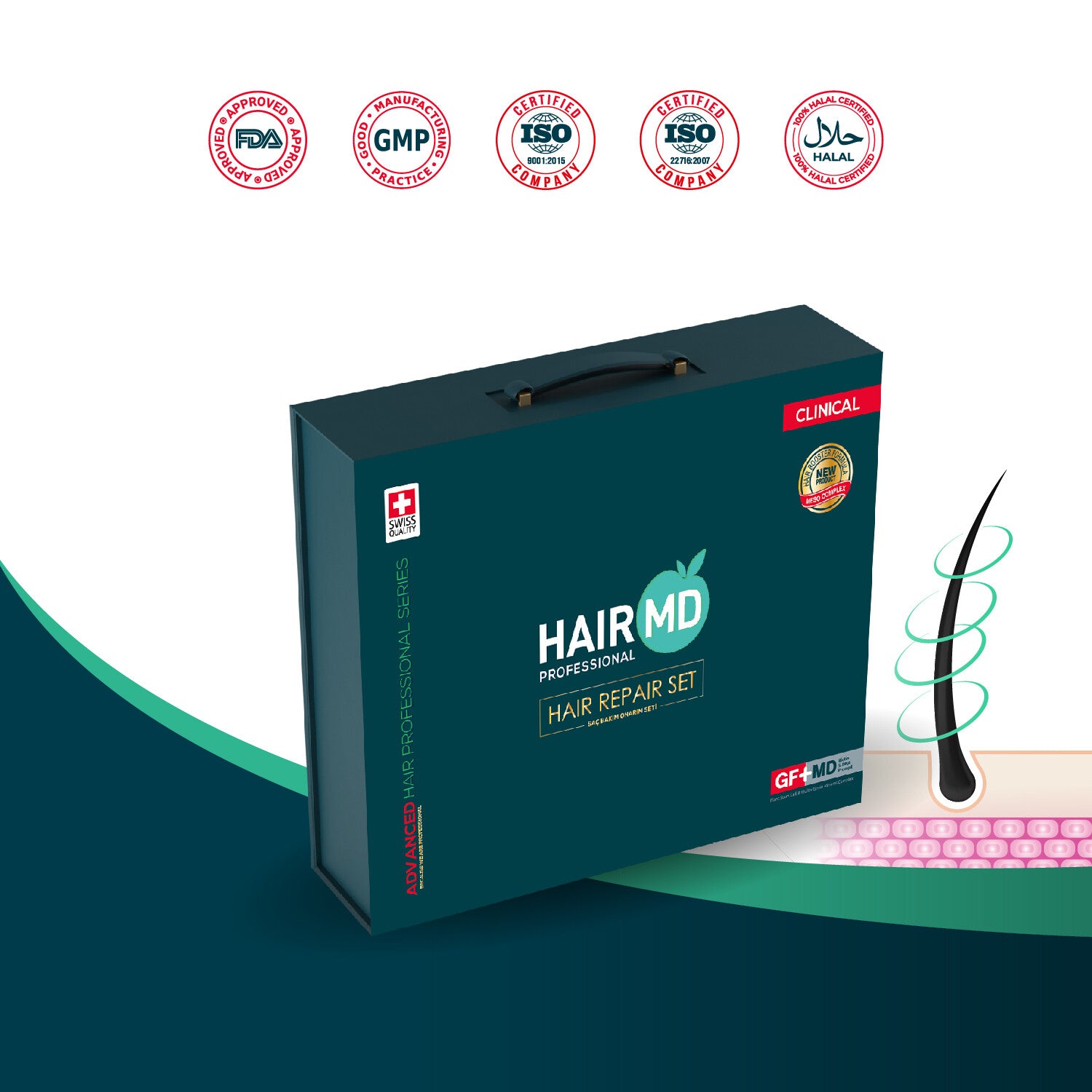 HairMD Clinical Hair Repair Exclusive Set (3-Month Intensive Kit)