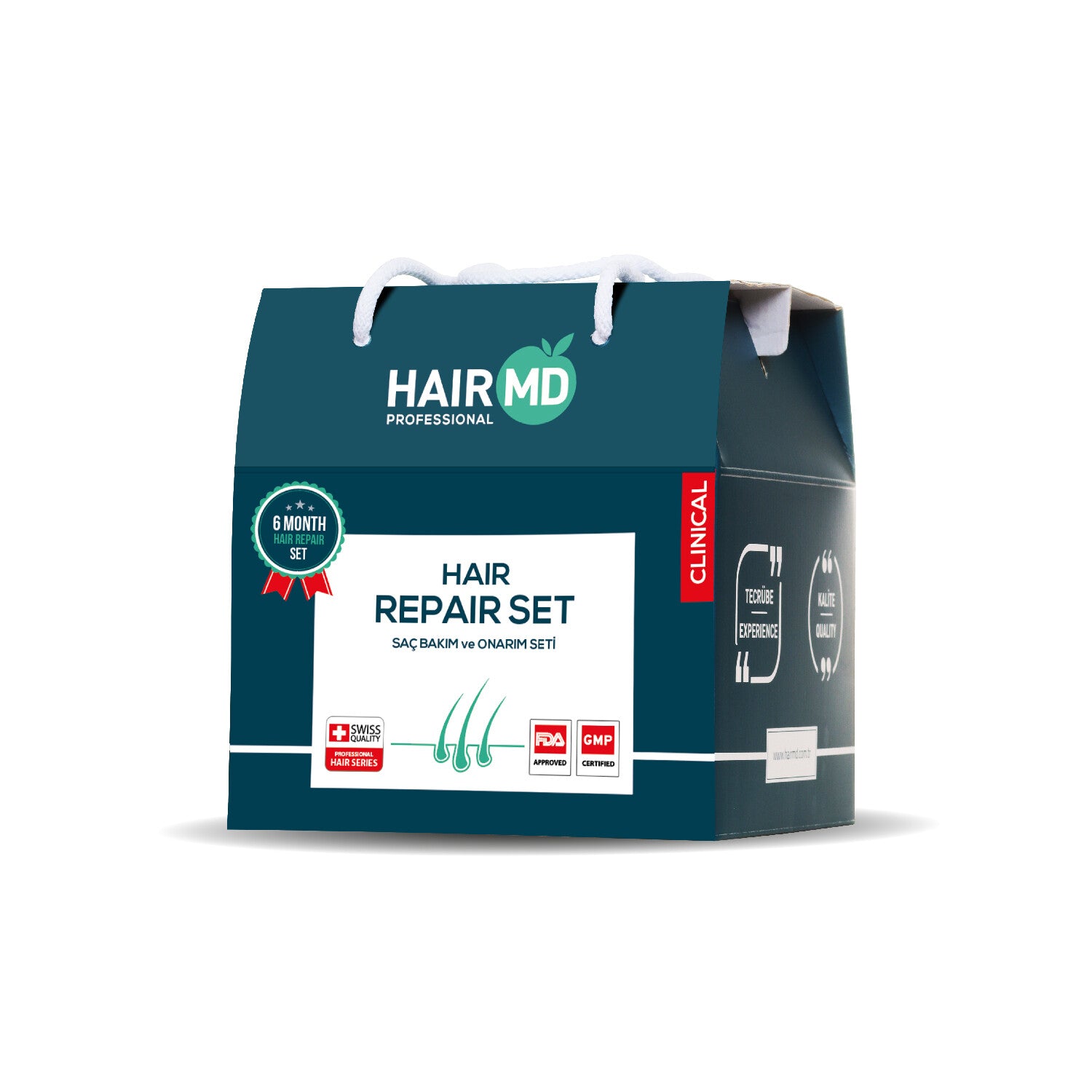 HairMD Clinical Hair Repair Set (6-Month Complete Protocol)