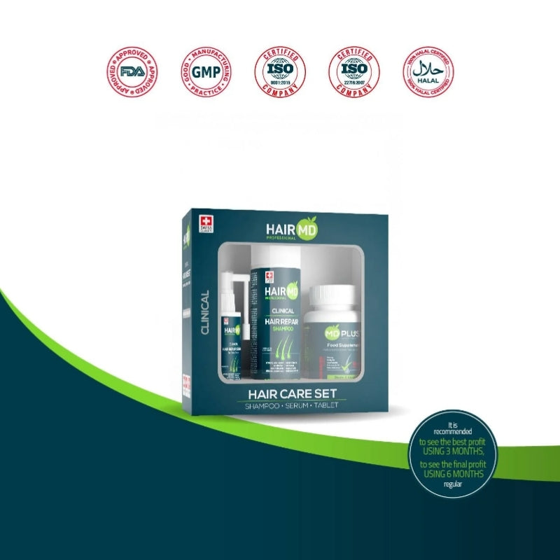 HairMD Klinik Saç Onarım Seti 1 aylık kullanım