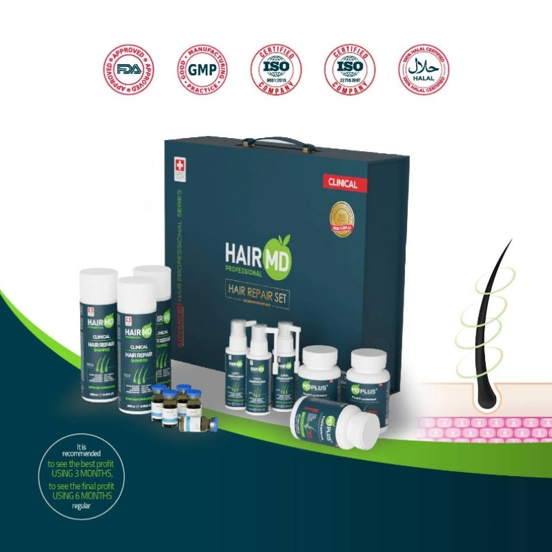 HairMD Clinical Saç Onarım Özel Seti 3 Aylık Kullanım