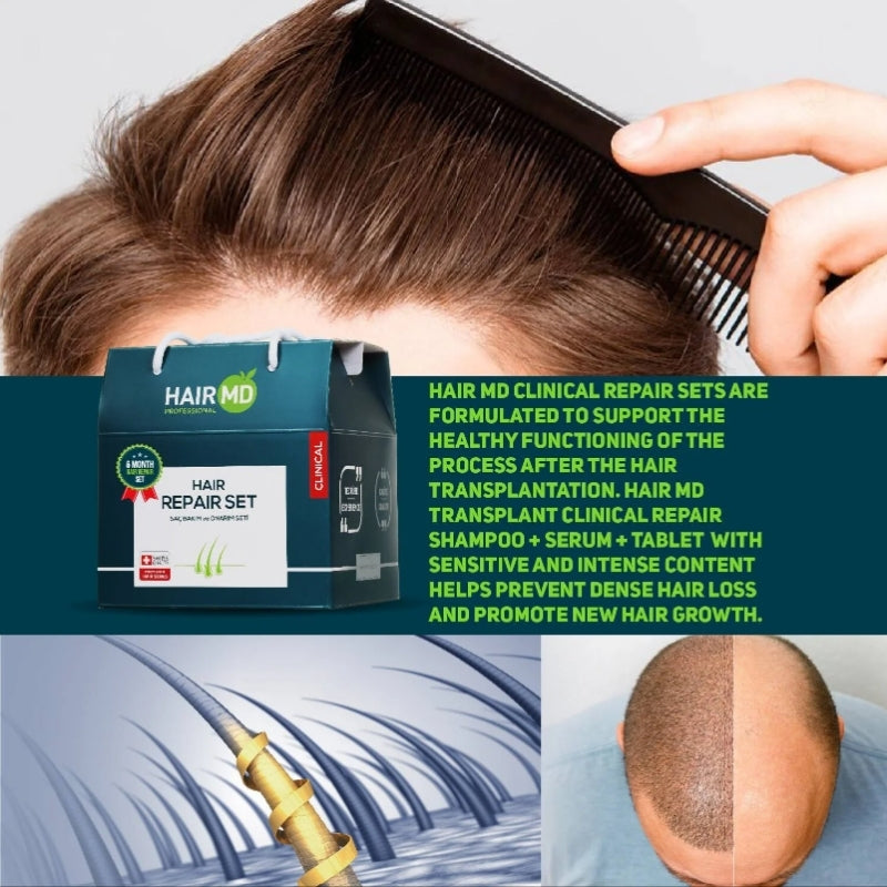 HairMD Saç Dökülmesi Seti | 6 Aylık Klinik Bakım | Orijinal