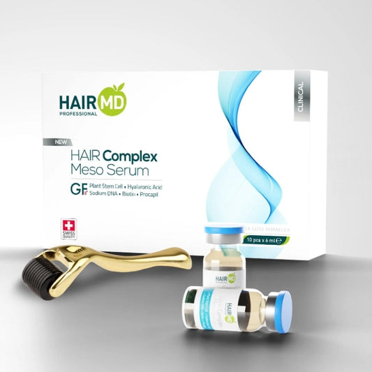 HairMD Klinik Saç Seti | Dermaroller + Meso Serum | 8 Haftada Etki