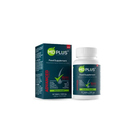 HairMD Plus Saç Vitamini (60 Tablet) | Biotin 5000mcg | Saç Çıkartıcı