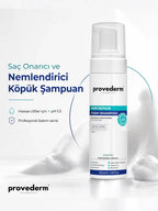 Provederm Hair Repair Foam Shampoo (150ml), foam pump bottle shown with the label detail